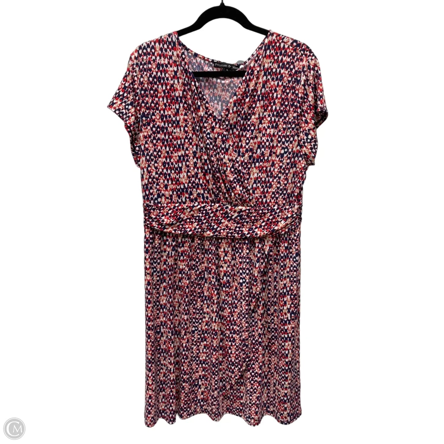 Dress Casual Short By Preston And New York In Geometric Pattern, Size: Xl