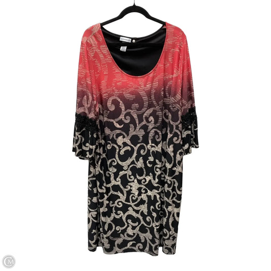 Dress Casual Midi By Catherines In Geometric Pattern, Size: 2x
