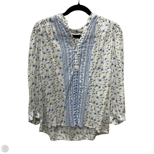 Top Short Sleeve By Clothes Mentor In Floral Print, Size: M