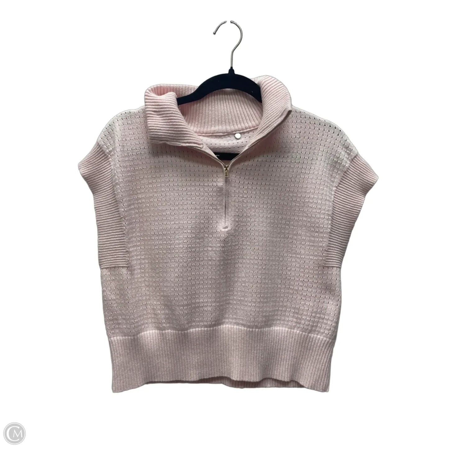 Sweater Short Sleeve By Clothes Mentor In Pink, Size: M