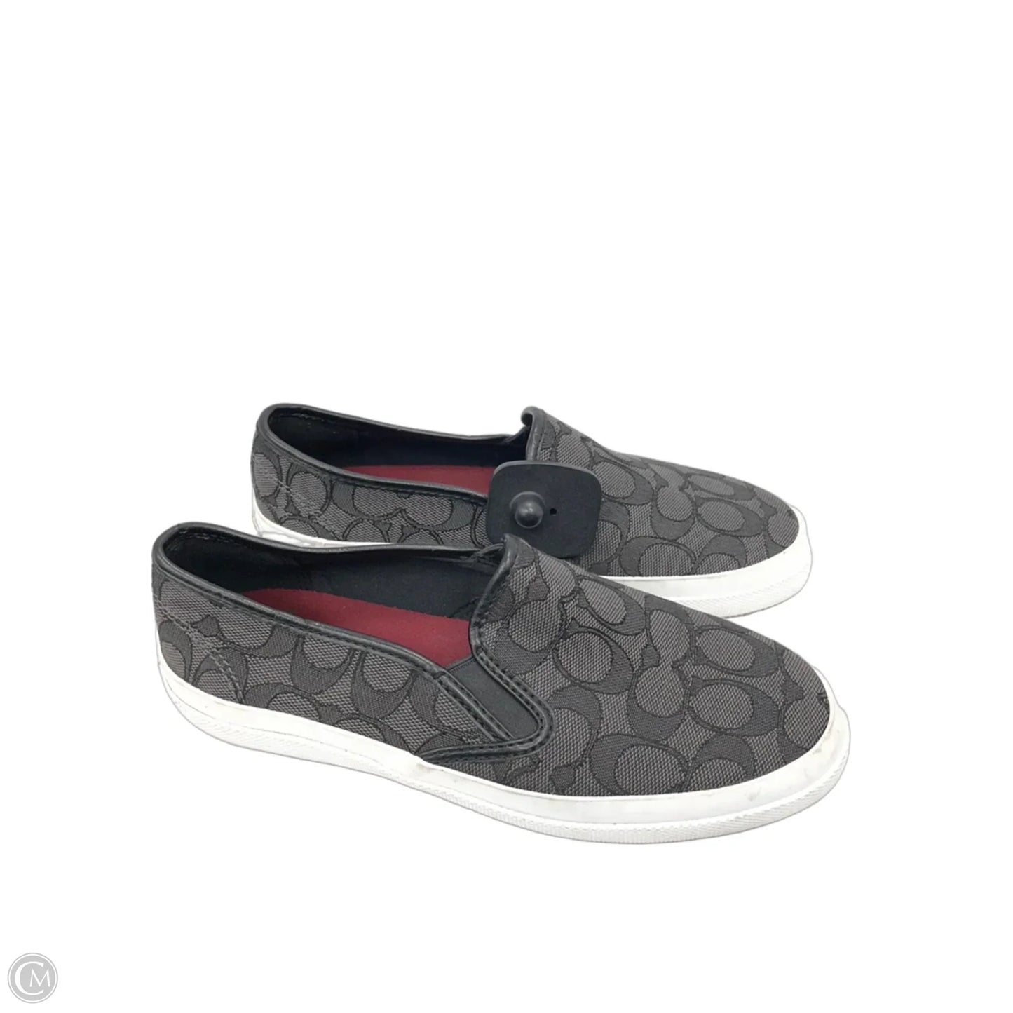 Shoes Designer By Coach In Black & Grey, Size: 7