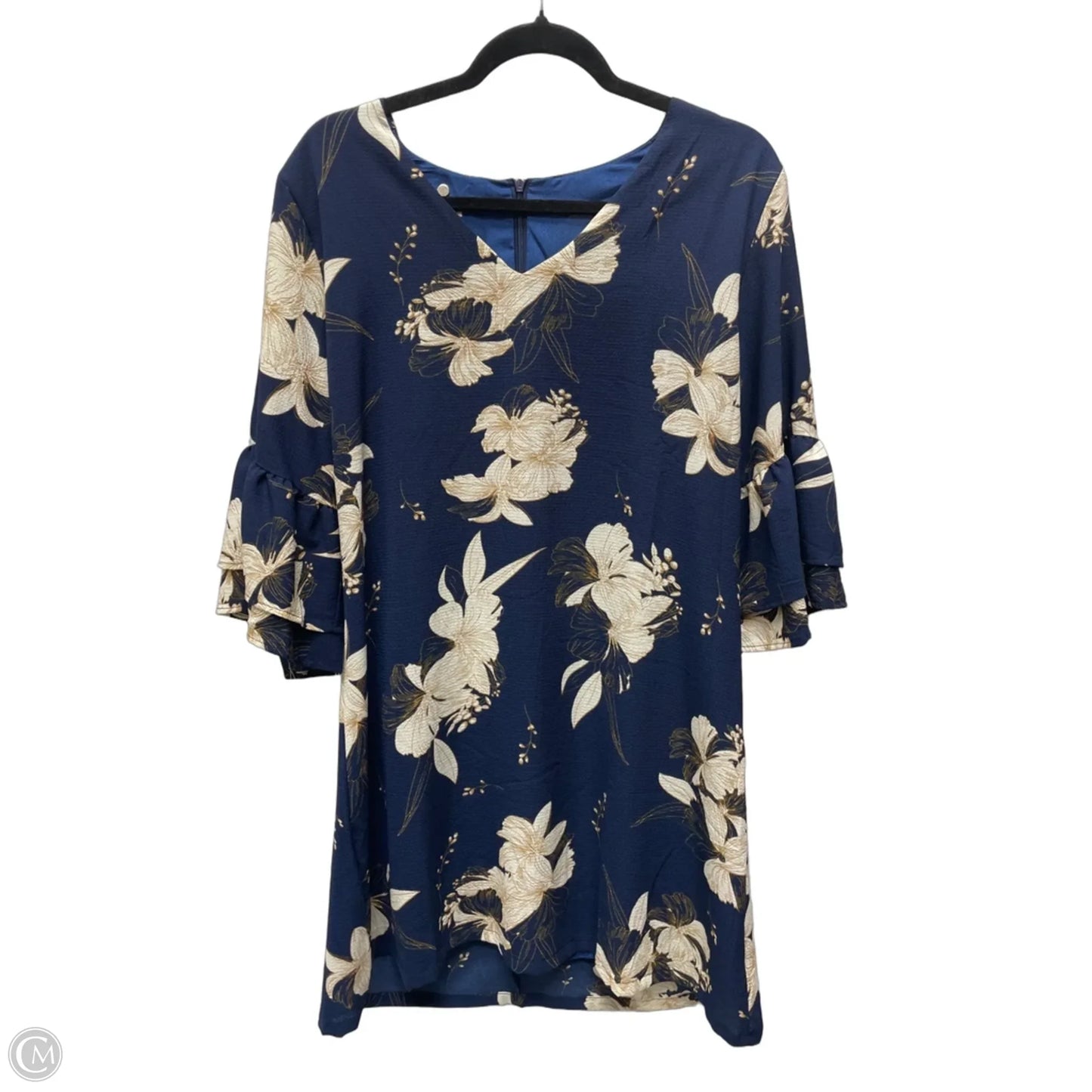 Dress Party Short By Clothes Mentor In Floral Print, Size: Xl