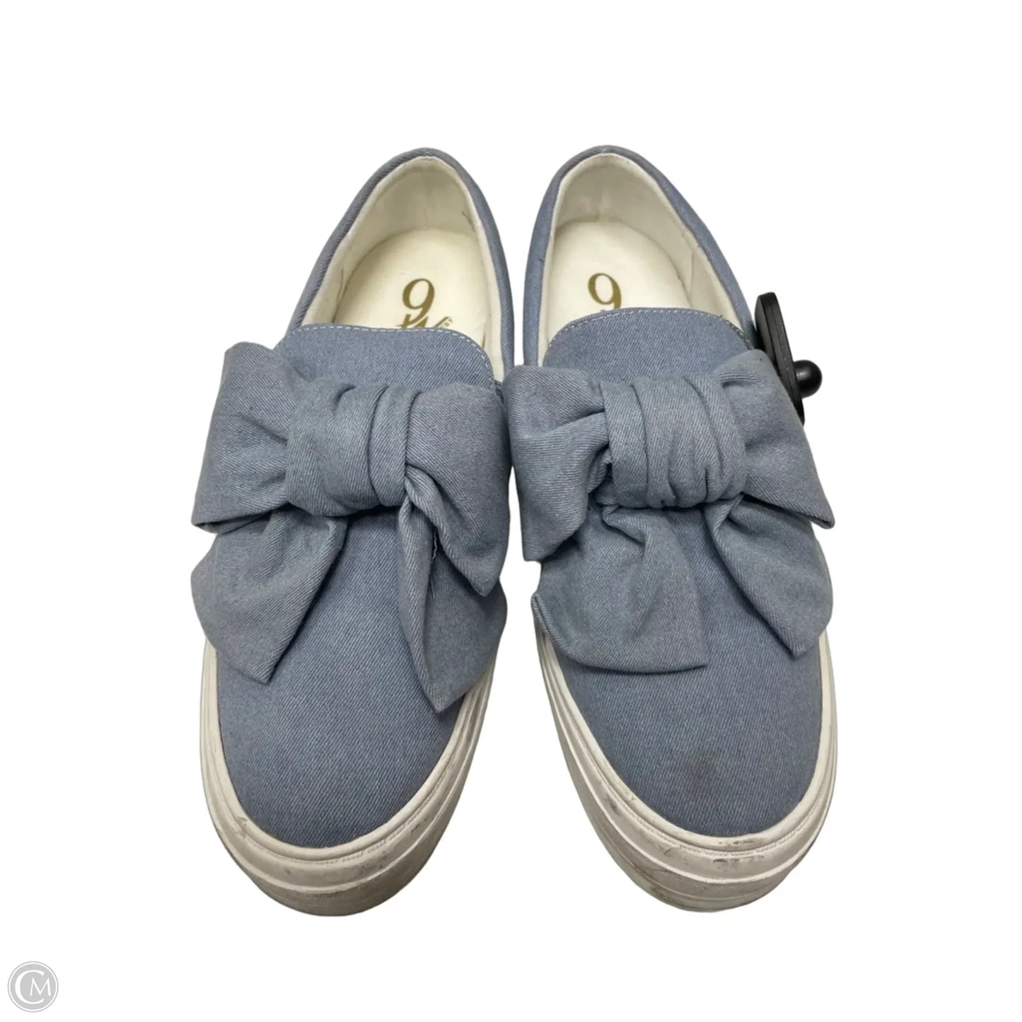 Shoes Flats By Nine West In Blue Denim, Size: 9