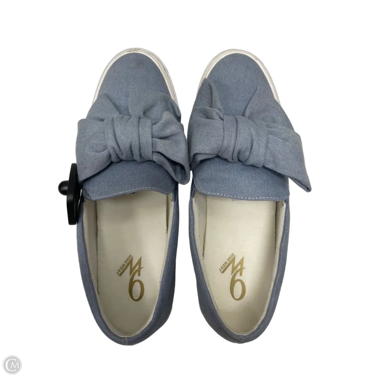 Shoes Flats By Nine West In Blue Denim, Size: 9