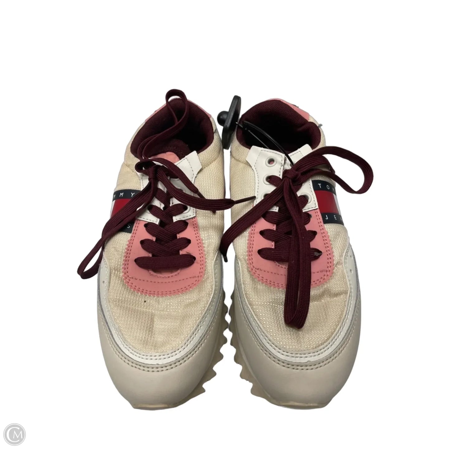 Shoes Sneakers By Tommy Hilfiger In Cream & Pink, Size: 6.5
