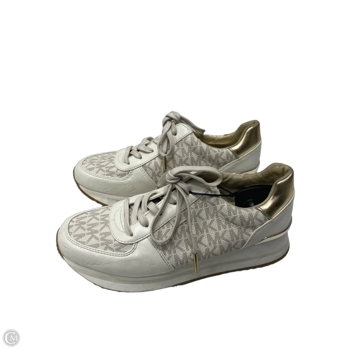 Shoes Sneakers By Michael By Michael Kors In Tan & White, Size: 7