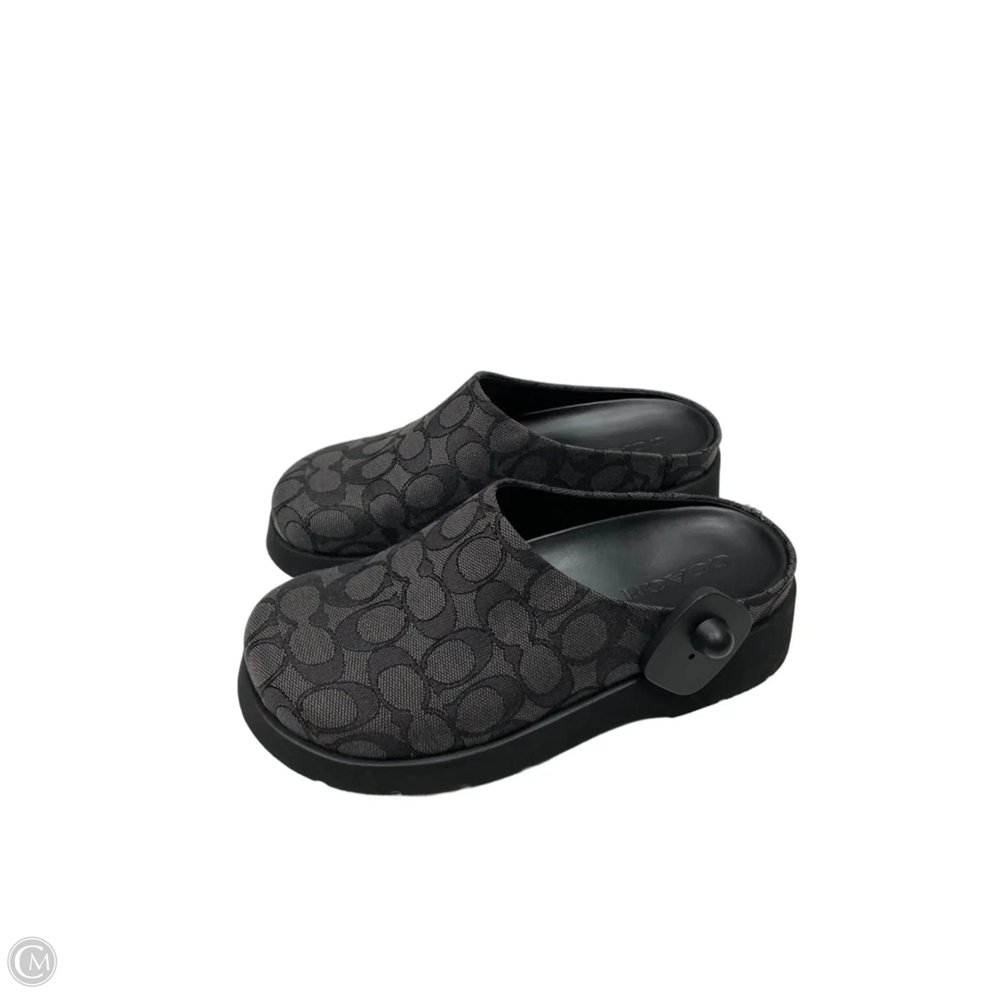 Shoes Designer By Coach In Black & Grey, Size: 7