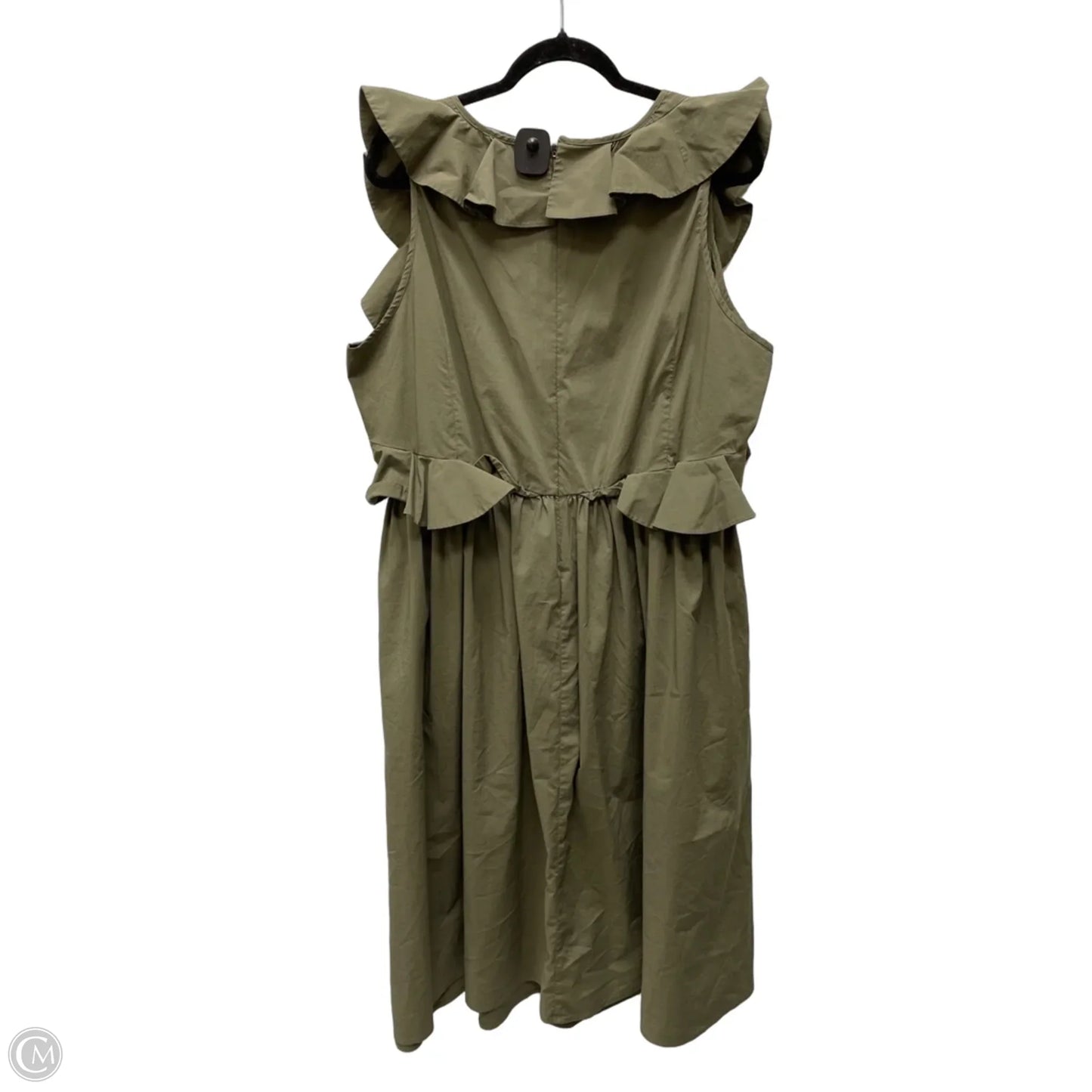 Dress Party Midi By Eloquii In Green, Size: 2x