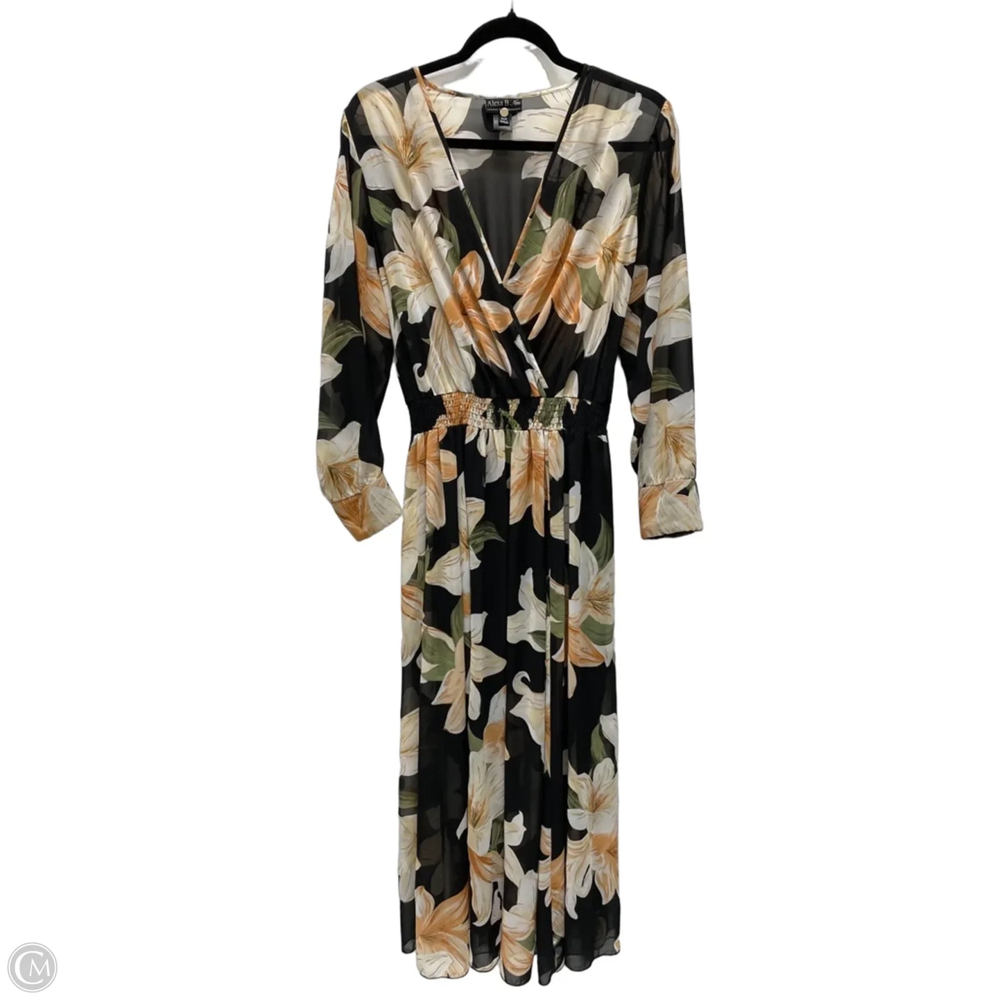 Dress Casual Maxi By Clothes Mentor In Floral Print, Size: L