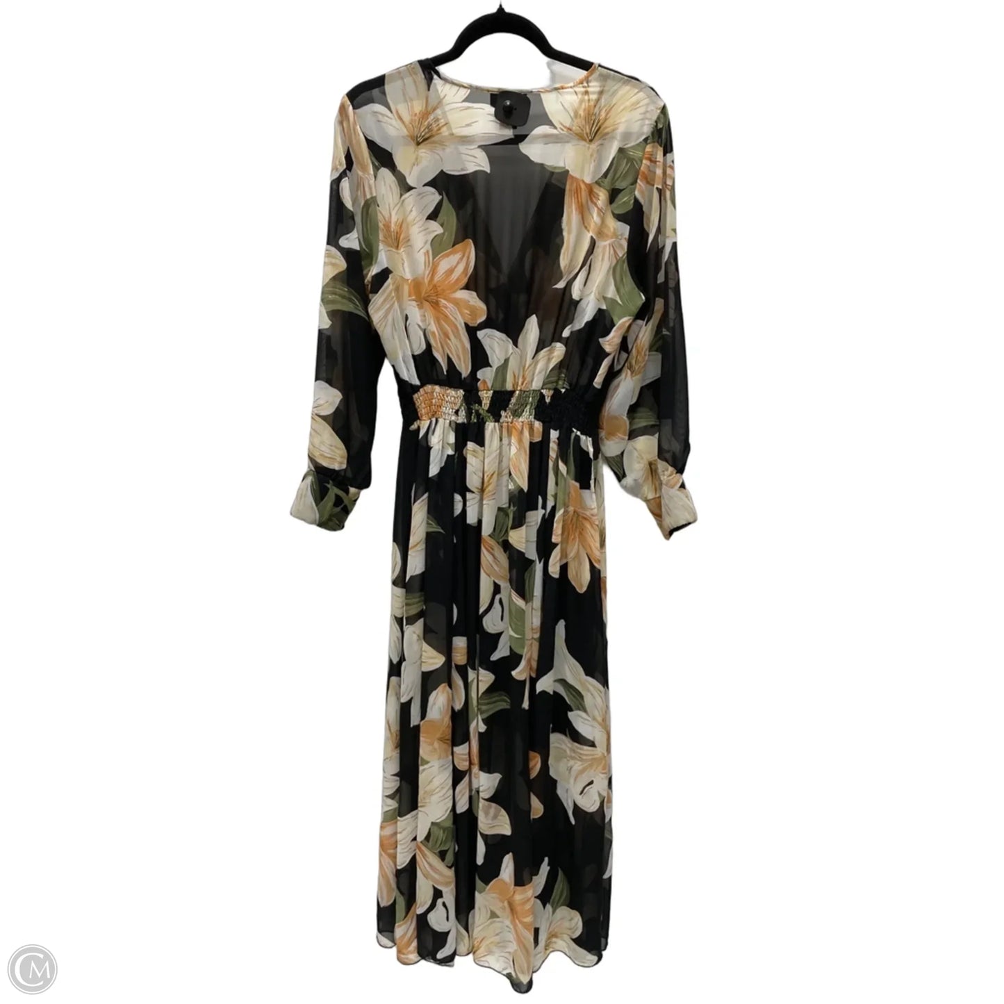 Dress Casual Maxi By Clothes Mentor In Floral Print, Size: L