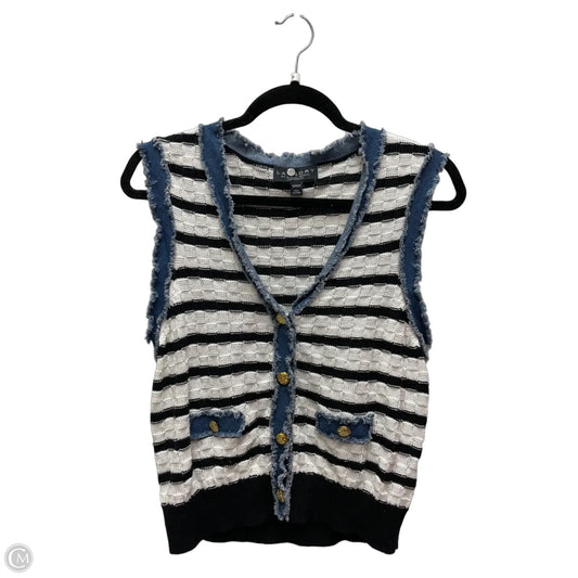 Vest Sweater By Laundry In Striped Pattern, Size: Sp