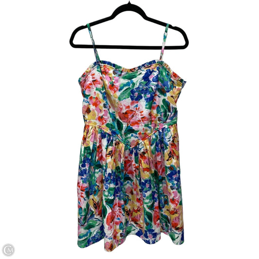 Dress Casual Short By Free Assembly In Floral Print, Size: M