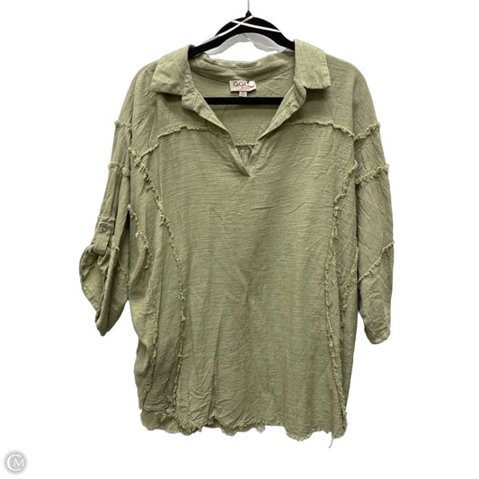 Top Short Sleeve By Gigio In Green, Size: Xl