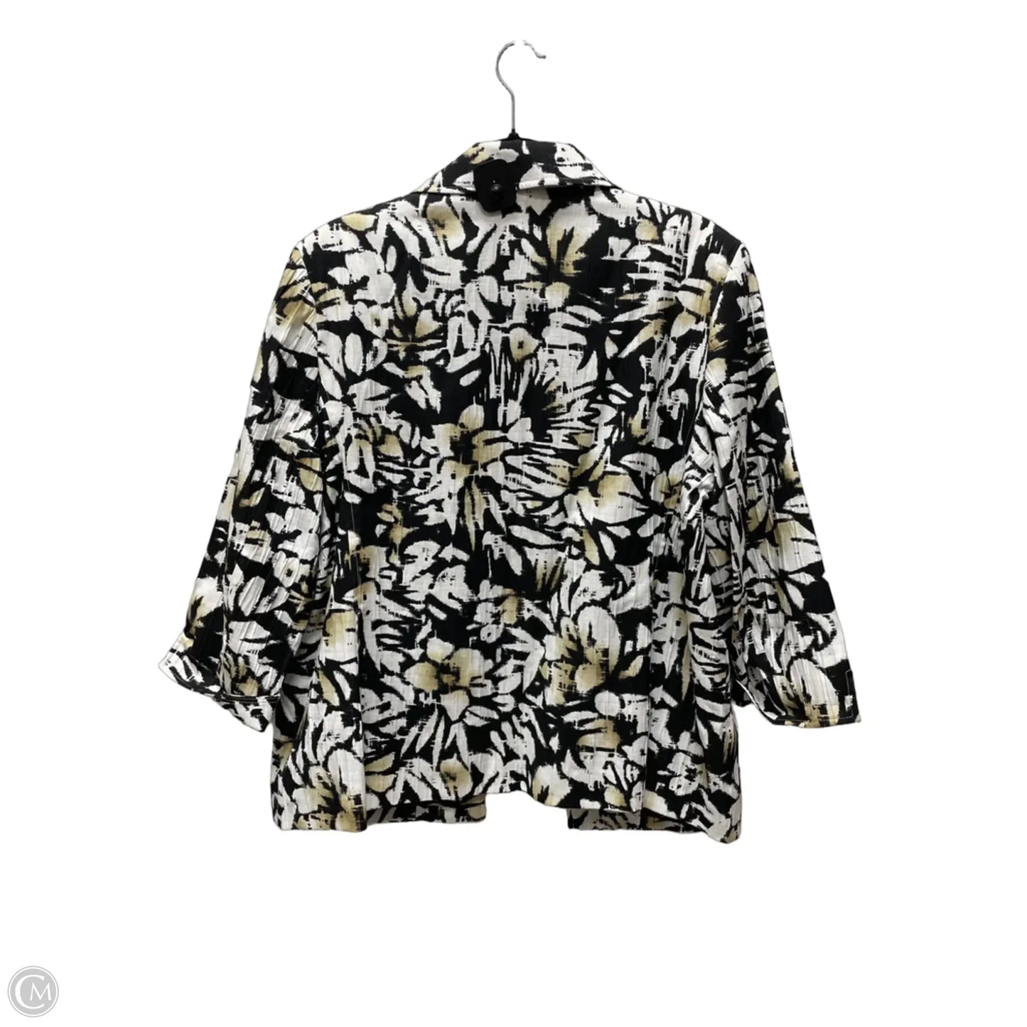 Cardigan By Alfred Dunner In Floral Print, Size: 1x