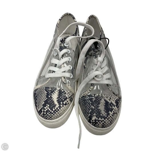 Shoes Sneakers Platform By Qupid In Snakeskin Print, Size: 8