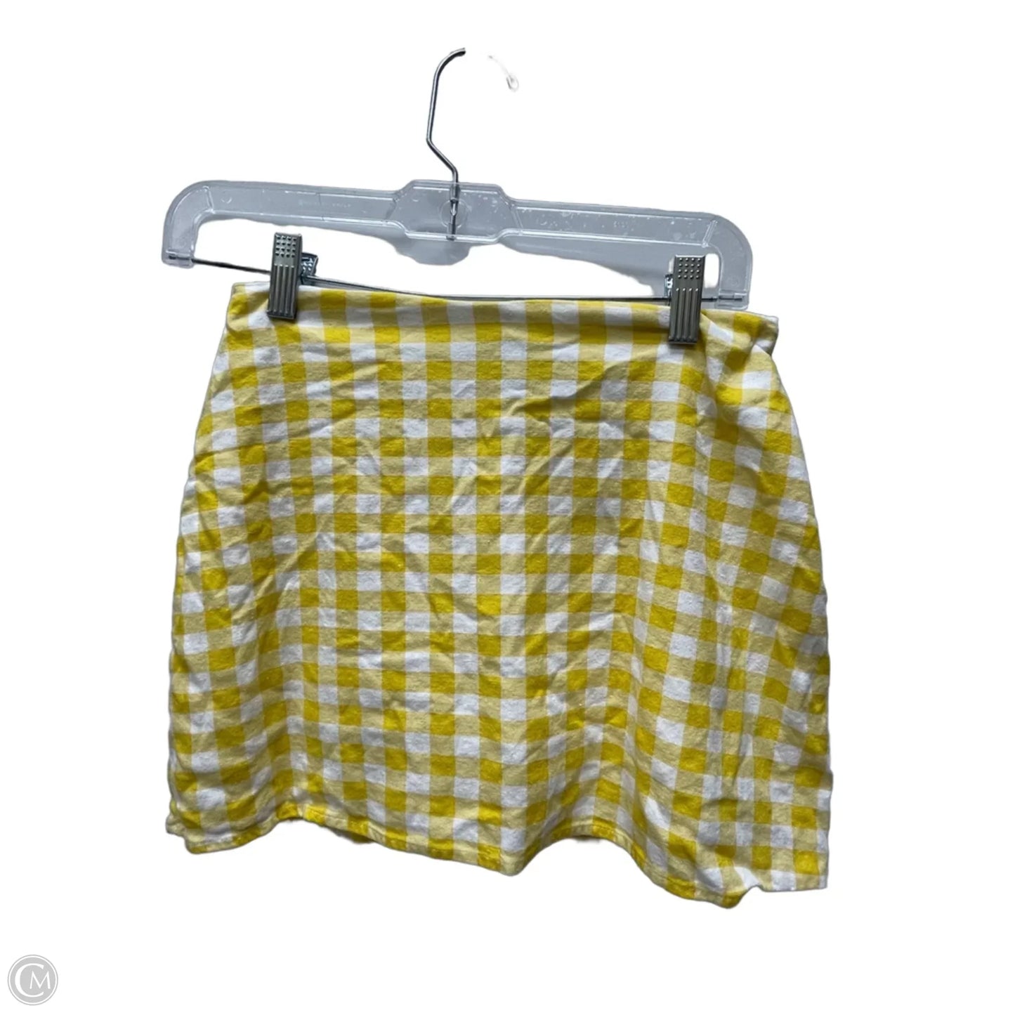 Skirt Set 2pc By Sugar Lips In Checkered Pattern, Size: Xs