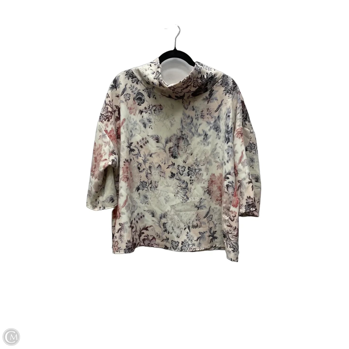 Top Long Sleeve By Chicos In Floral Print, Size: L