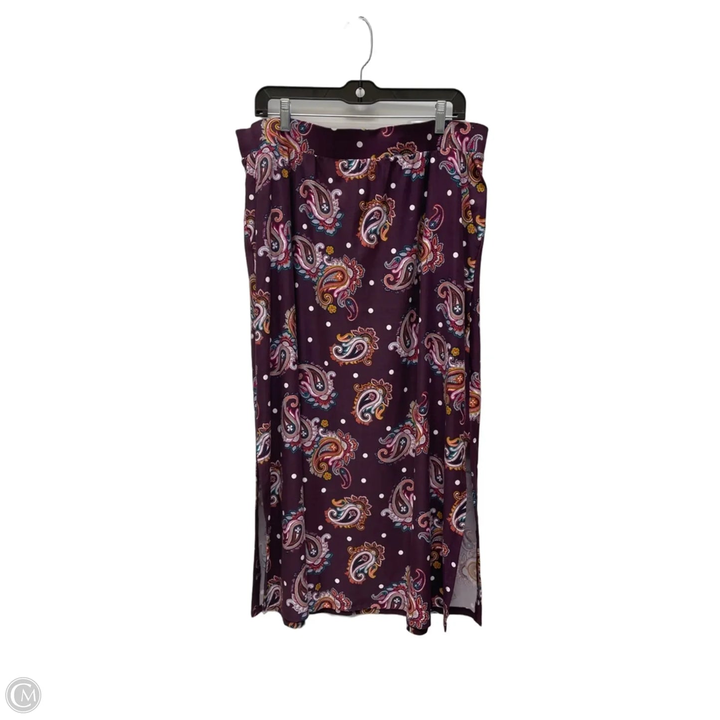 Skirt Maxi By Terra & Sky In Geometric Pattern, Size: 16