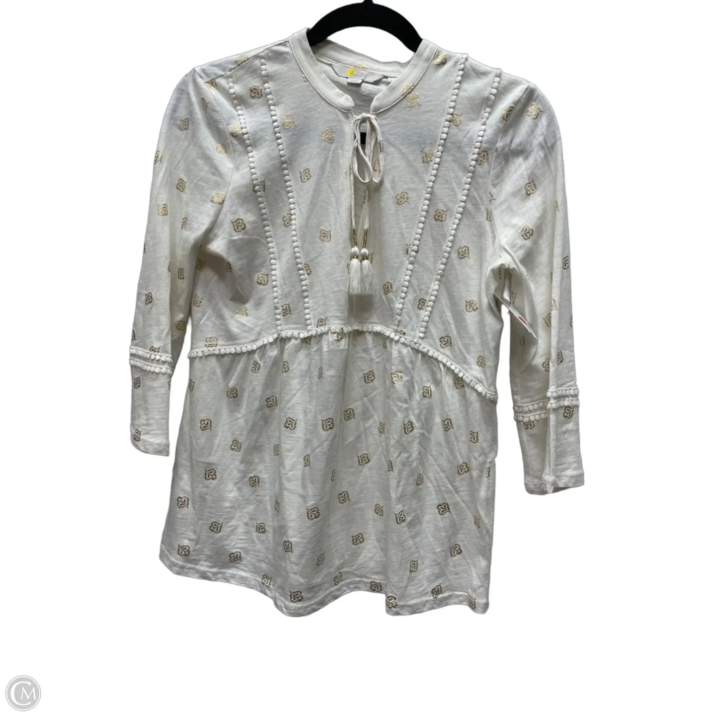Top Long Sleeve By Boden In Geometric Pattern, Size: Xs