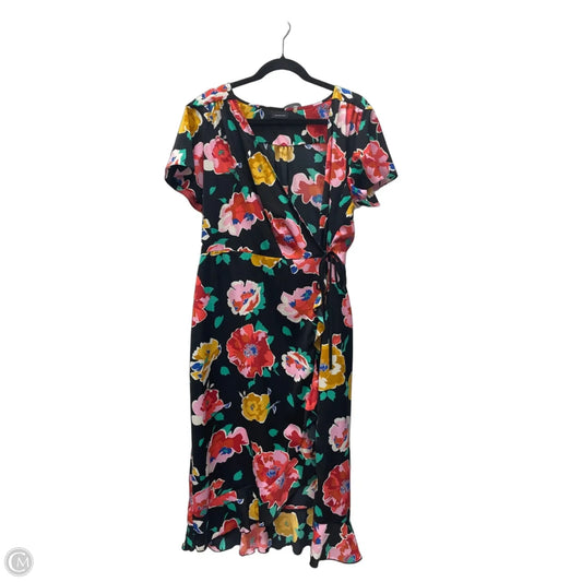 Dress Casual Short By Who What Wear In Floral Print, Size: Xl