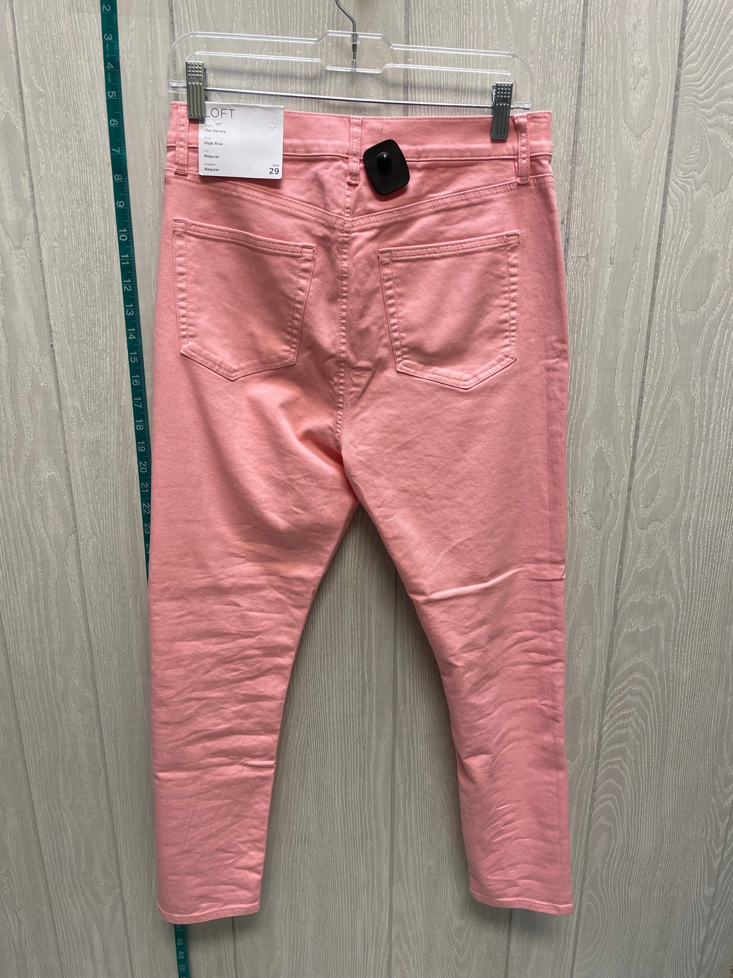 Pink Jeans Skinny Loft, Size 8