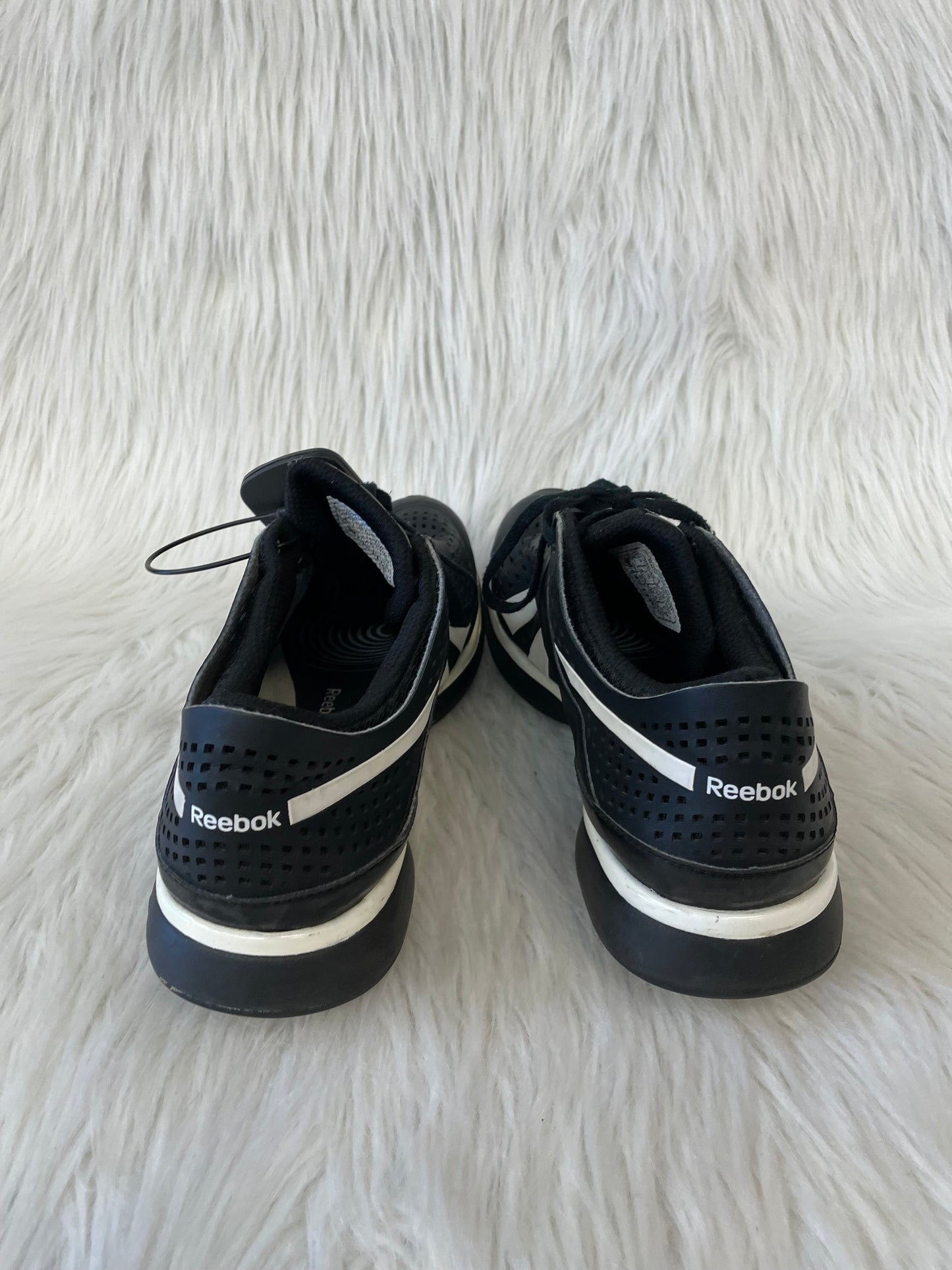 Black & White Shoes Athletic Reebok, Size 8