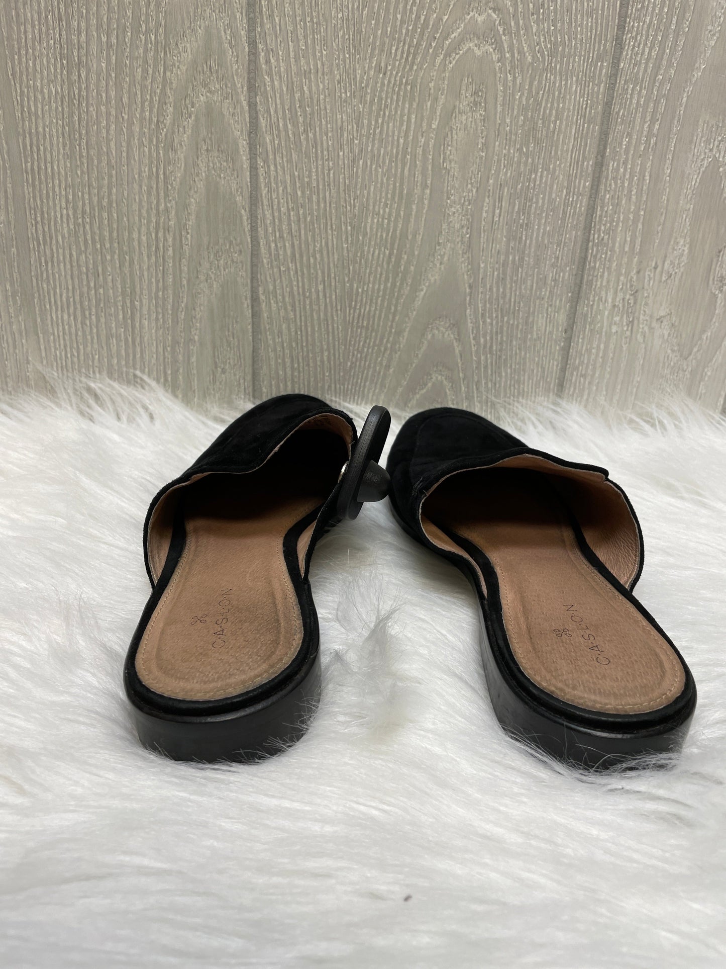 Black Shoes Flats Caslon, Size 6.5