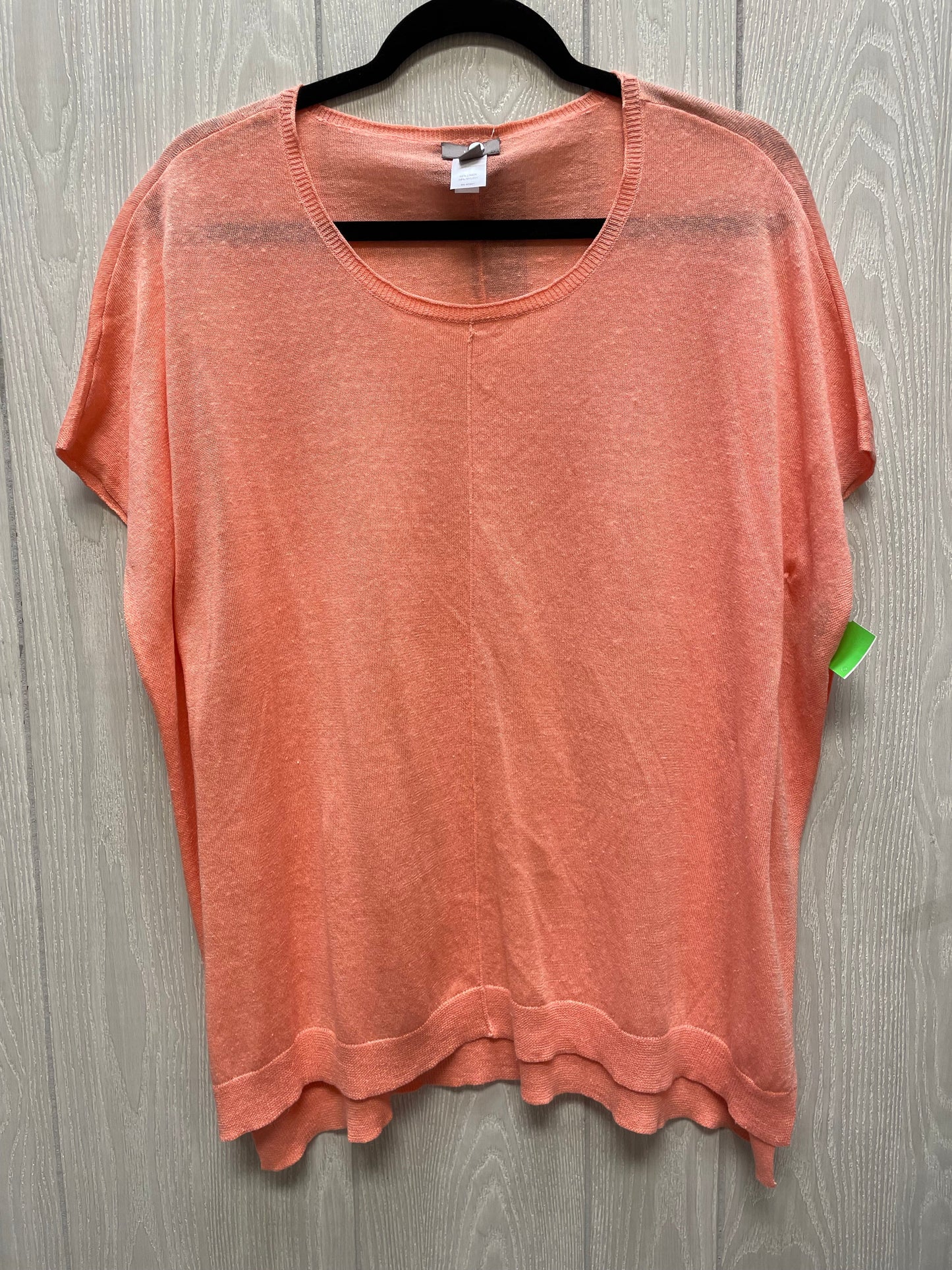 Sweater Short Sleeve By J. Jill In Orange, Size: Xs