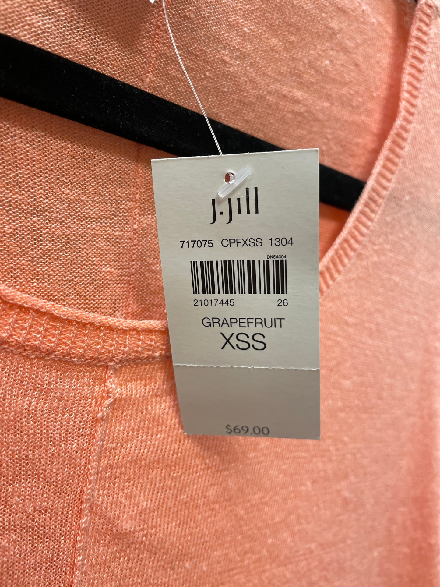 Sweater Short Sleeve By J. Jill In Orange, Size: Xs