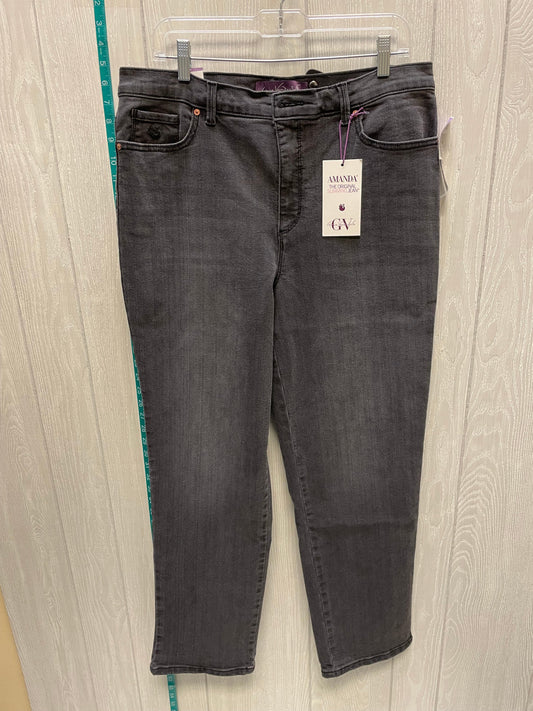 Grey Jeans Straight Gloria Vanderbilt, Size 16