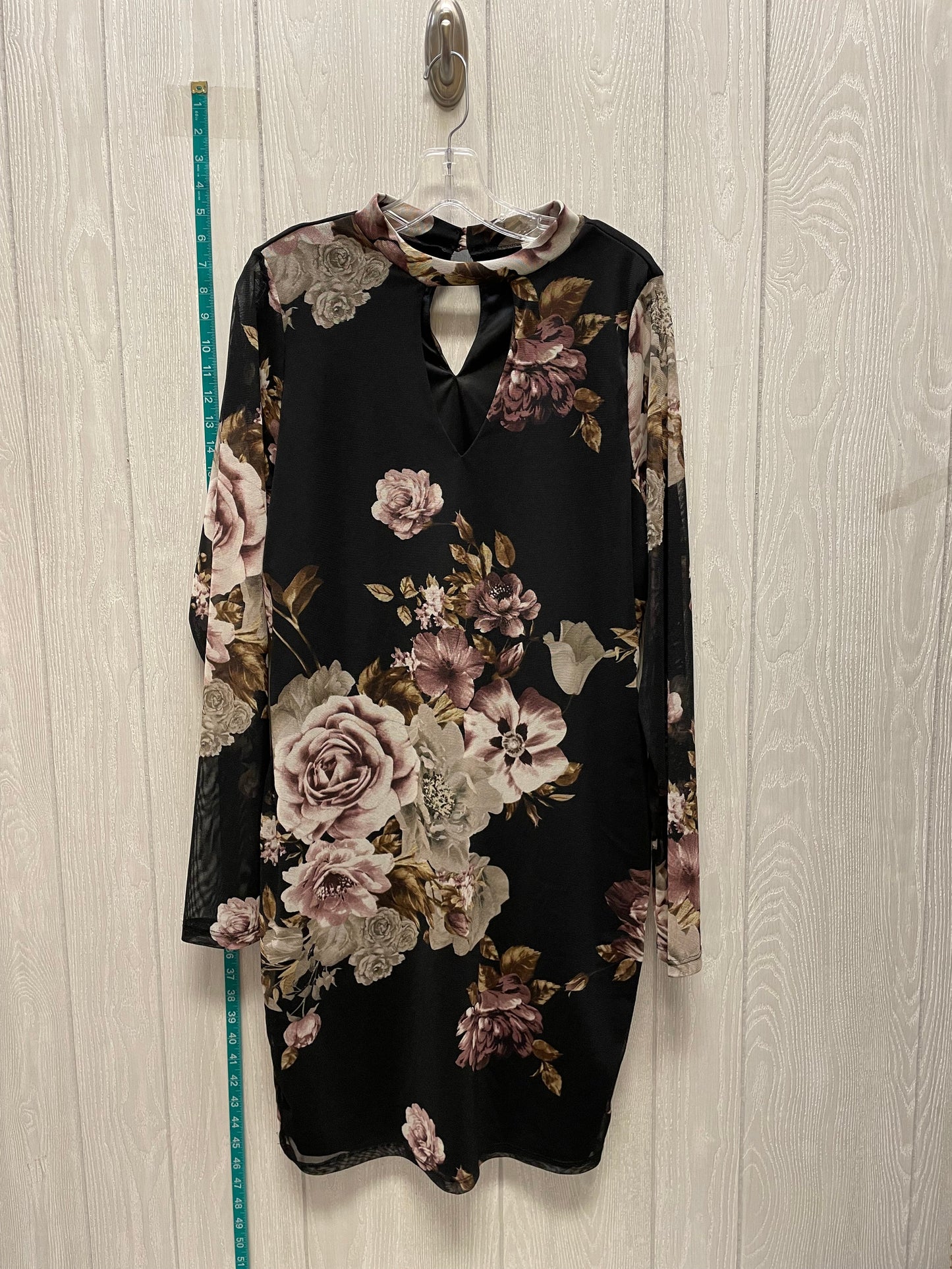 Floral Print Dress Casual Short Clothes Mentor, Size 3x