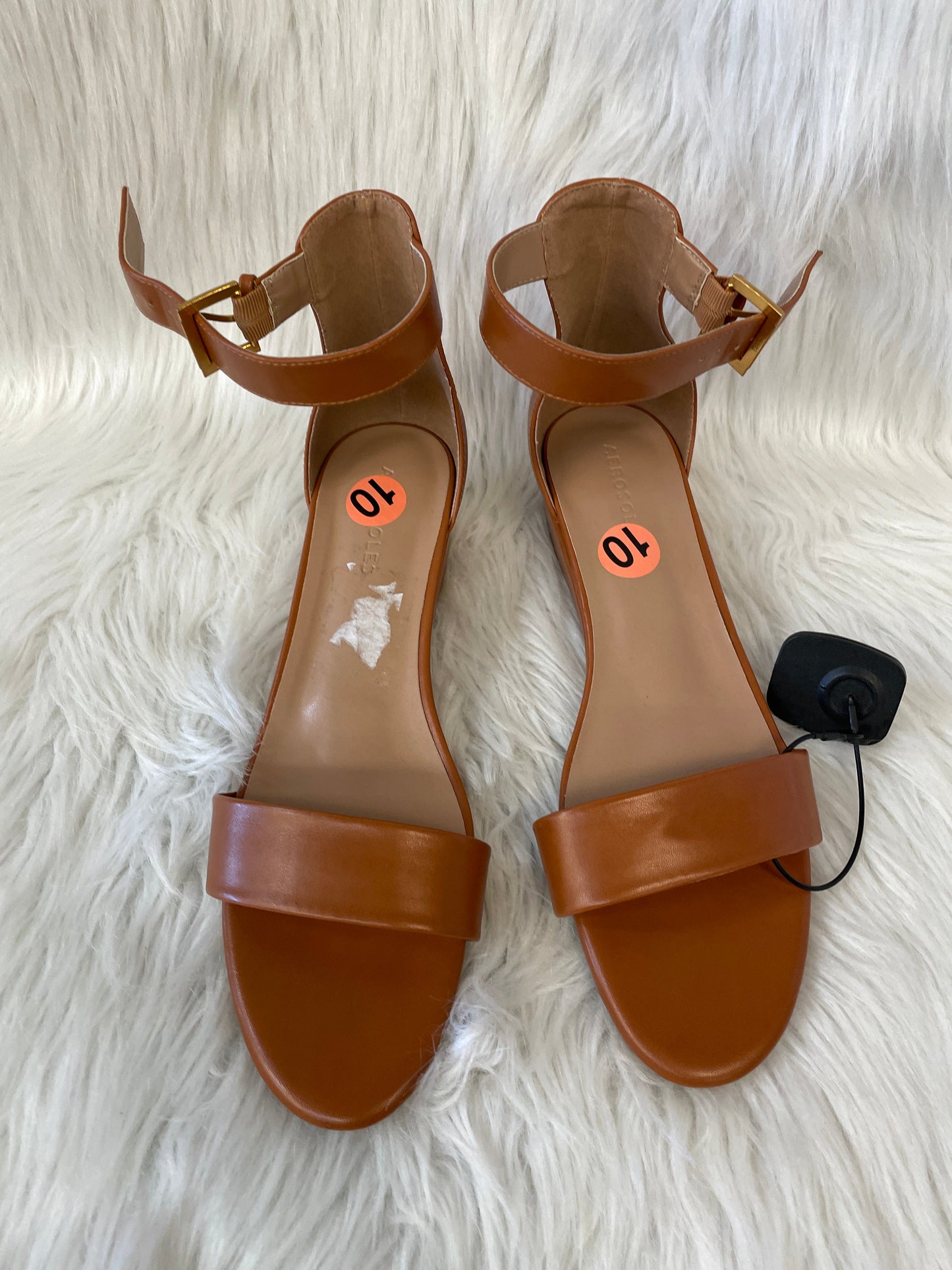 Brown Sandals Heels Wedge Aerosoles, Size 10