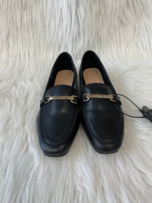 Black & Gold Shoes Flats Metaphor, Size 6