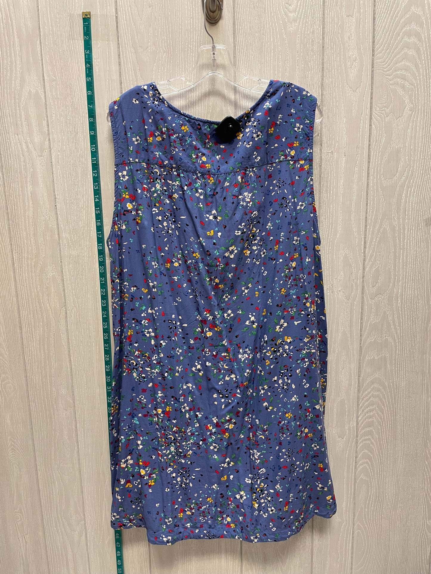 Floral Print Dress Casual Short Beachlunchlounge, Size 3x