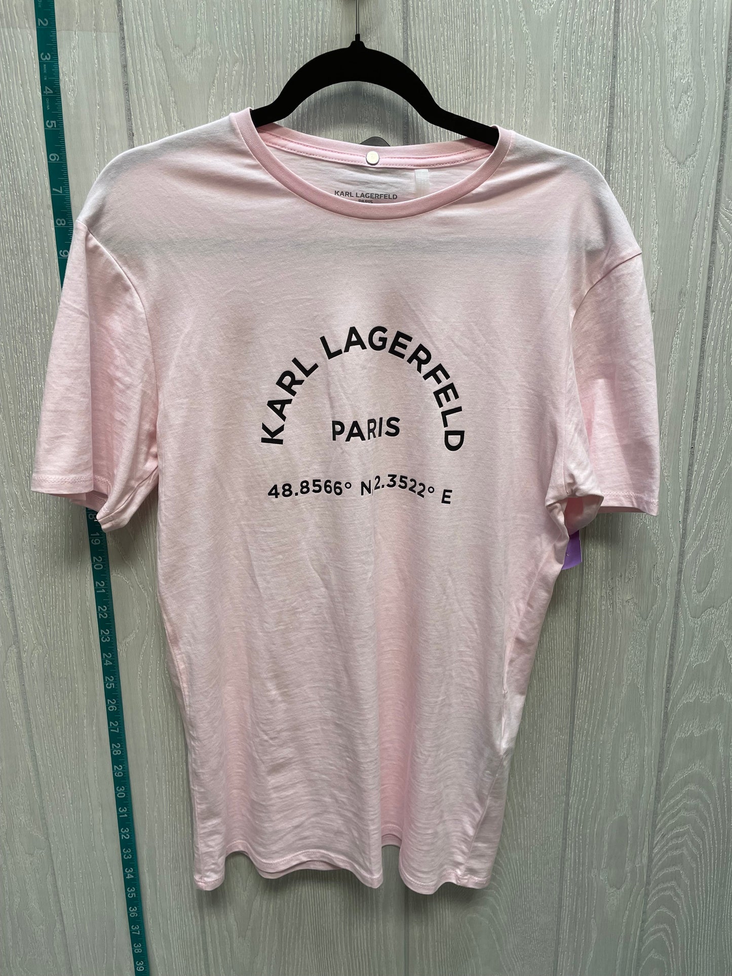 Pink Top Short Sleeve Karl Lagerfeld, Size S