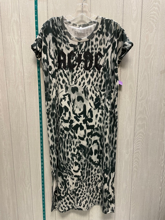 Animal Print Dress Casual Midi Versona, Size M