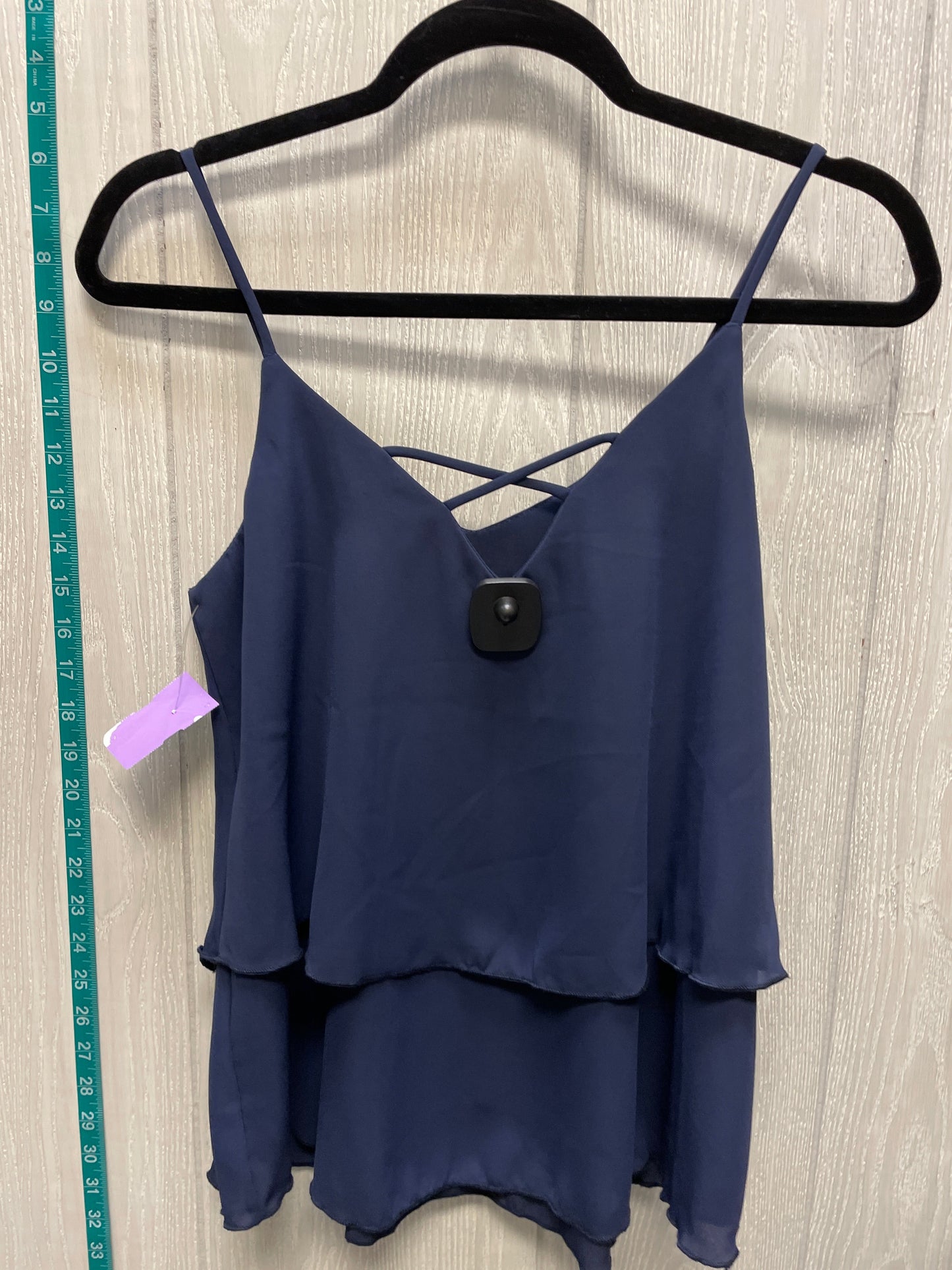 Navy Blouse Sleeveless Newbury Kustom, Size S