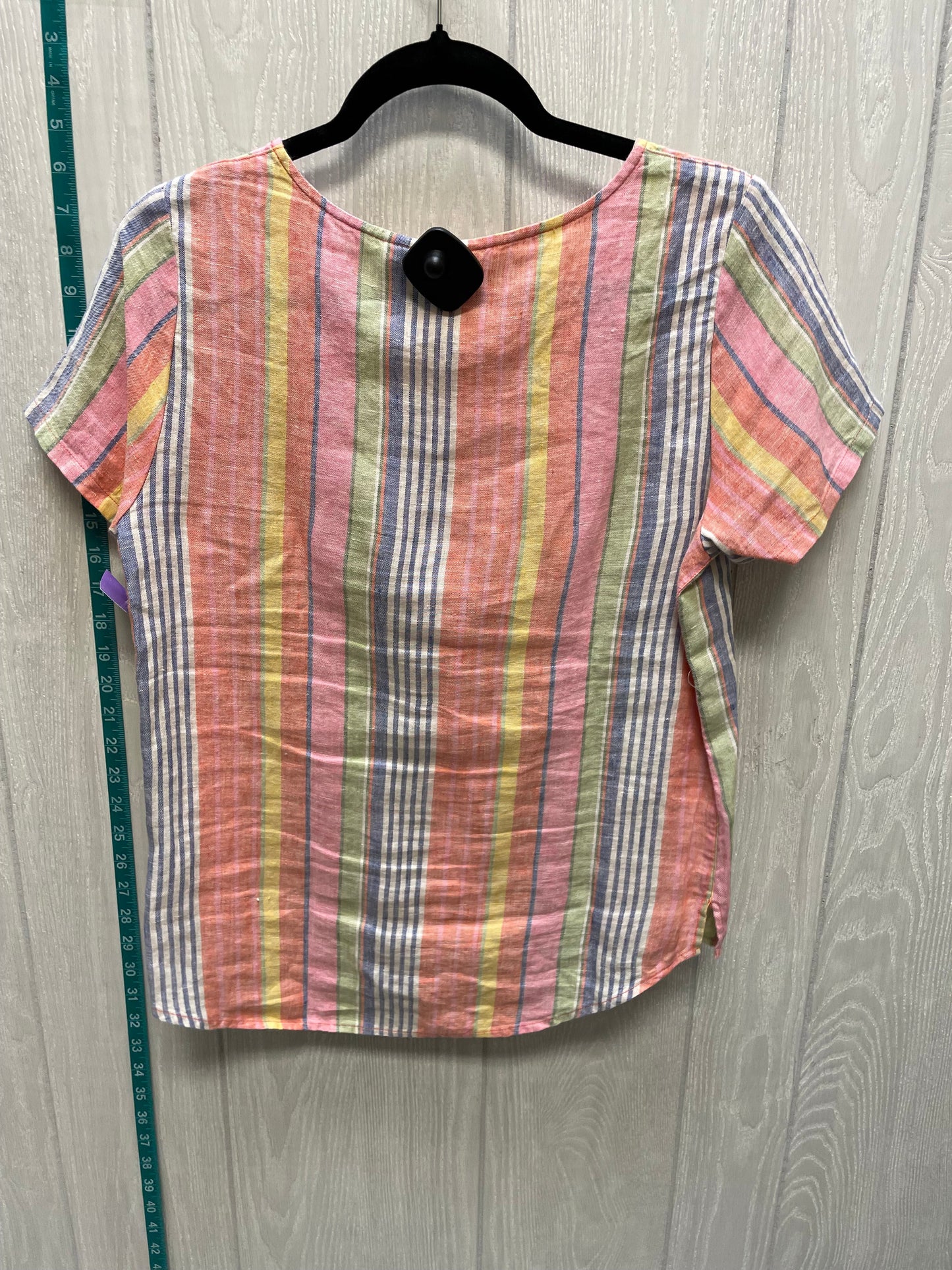 Striped Pattern Top Short Sleeve C And C, Size Xs