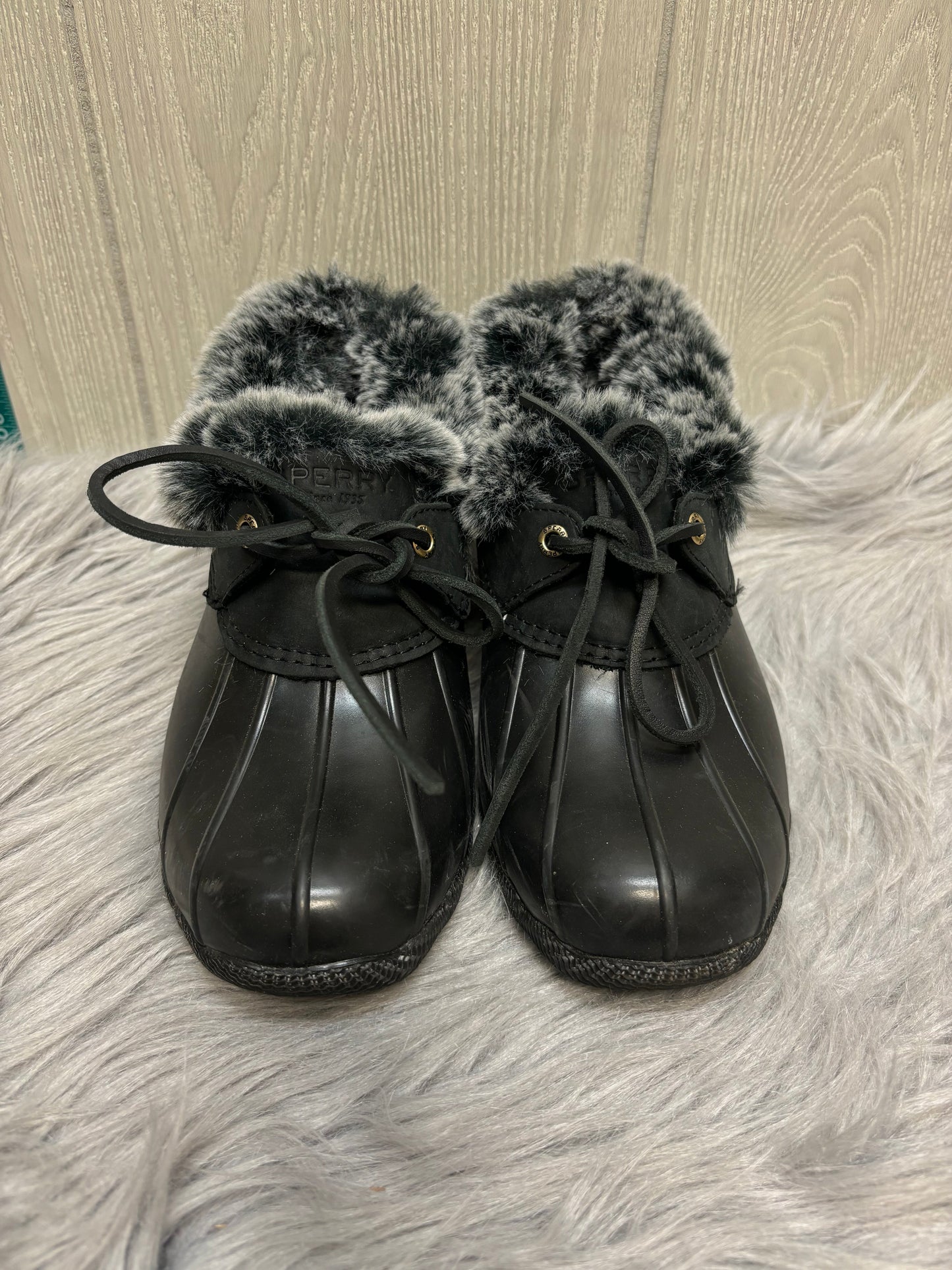 Black Boots Rain Sperry, Size 7.5