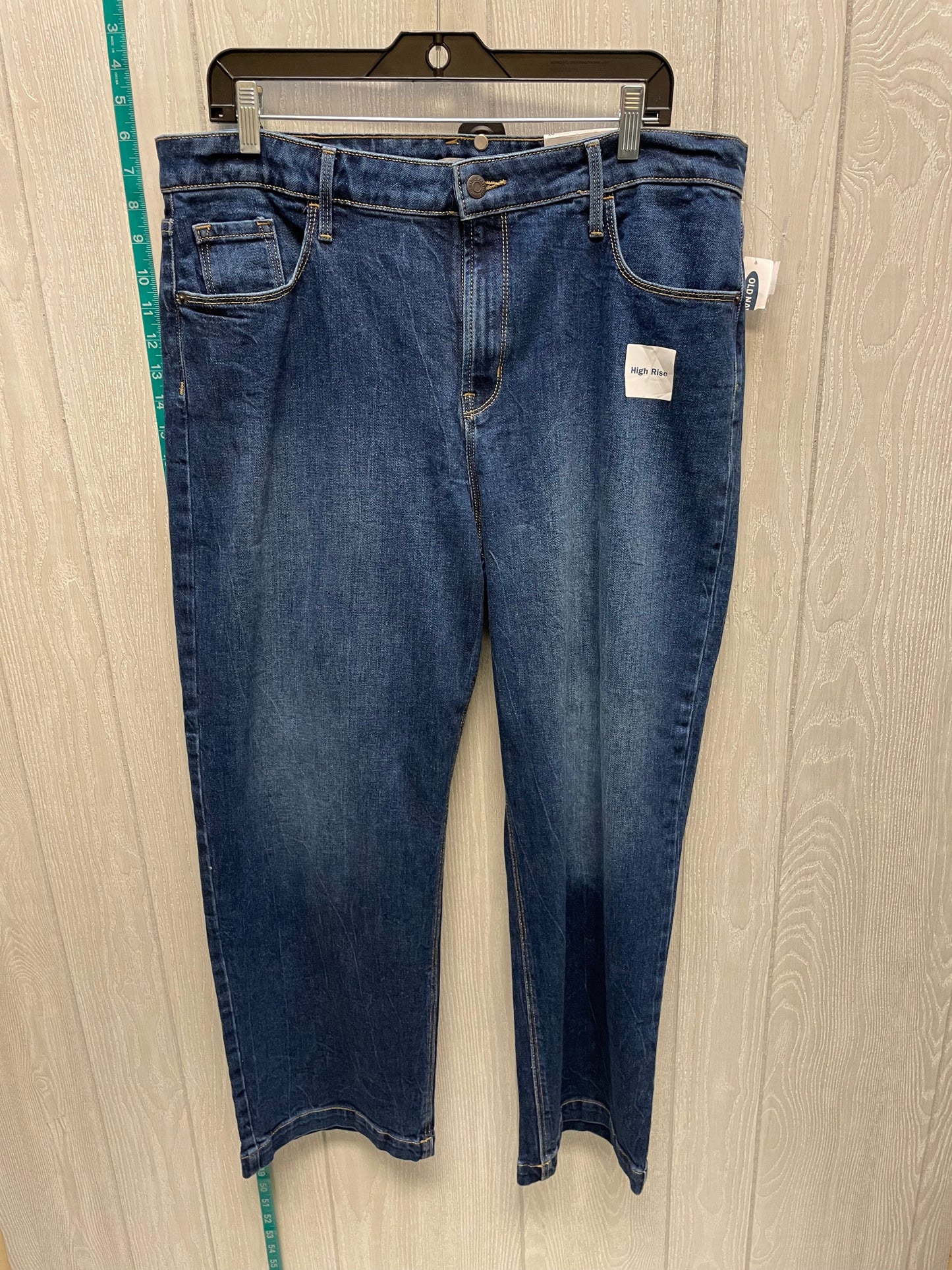 Blue Denim Jeans Boyfriend Old Navy, Size 16
