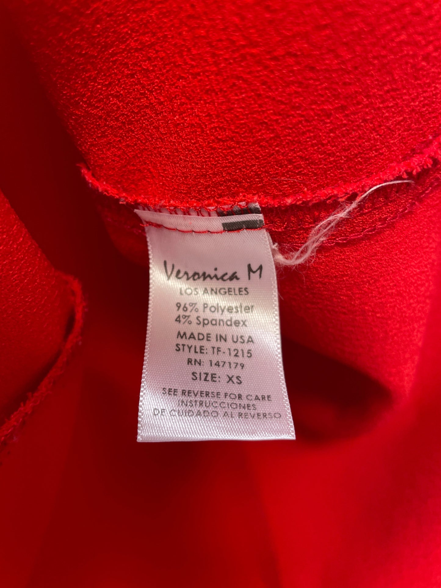 Red Top Sleeveless Veronica M, Size Xs