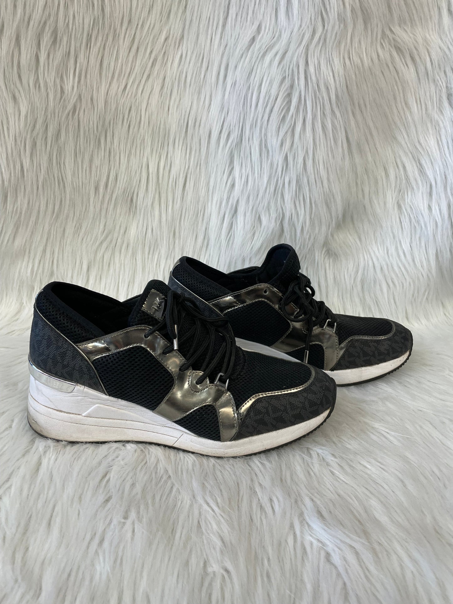 Black & Grey Shoes Designer Michael By Michael Kors, Size 10