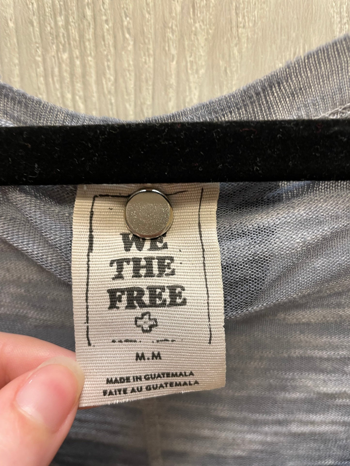 Grey Top Short Sleeve We The Free, Size M