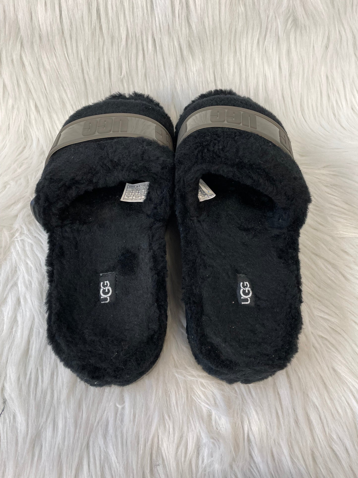 Black Sandals Designer Ugg, Size 10