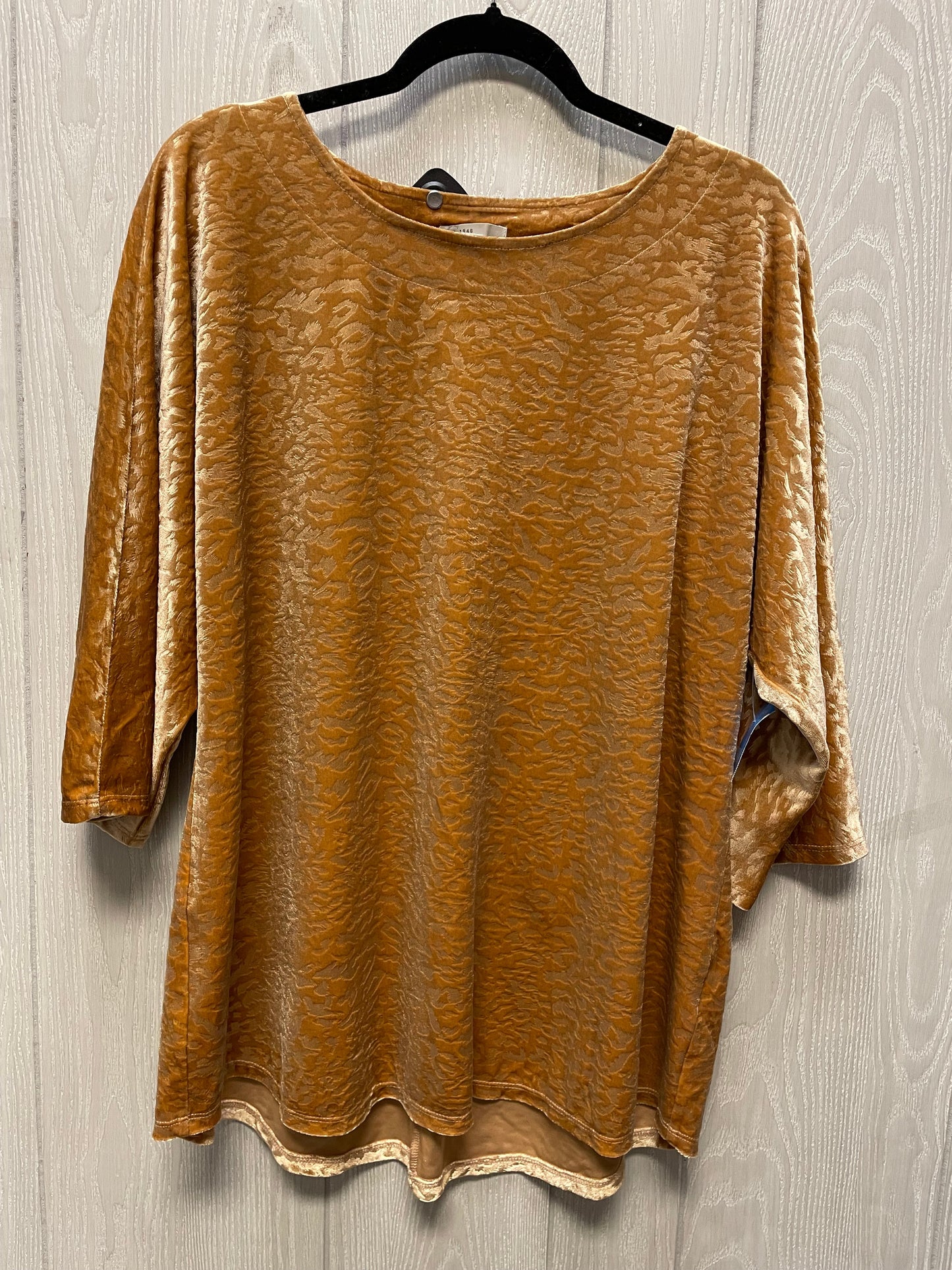 Top Long Sleeve By Umgee In Gold, Size: Xl