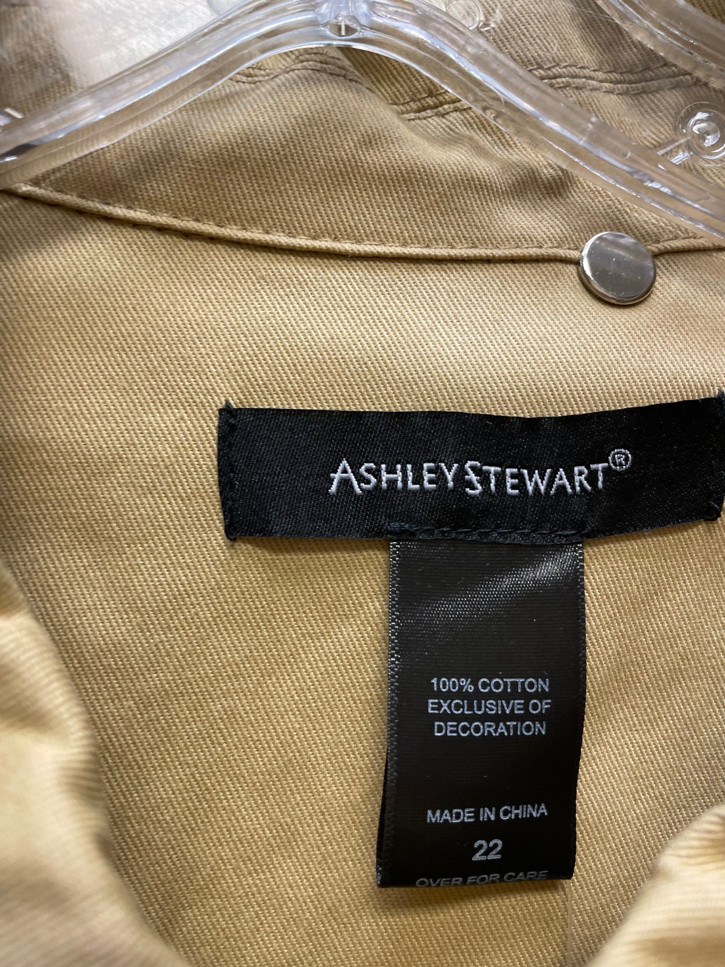 Dress Casual Short By Ashley Stewart In Tan, Size: 2x