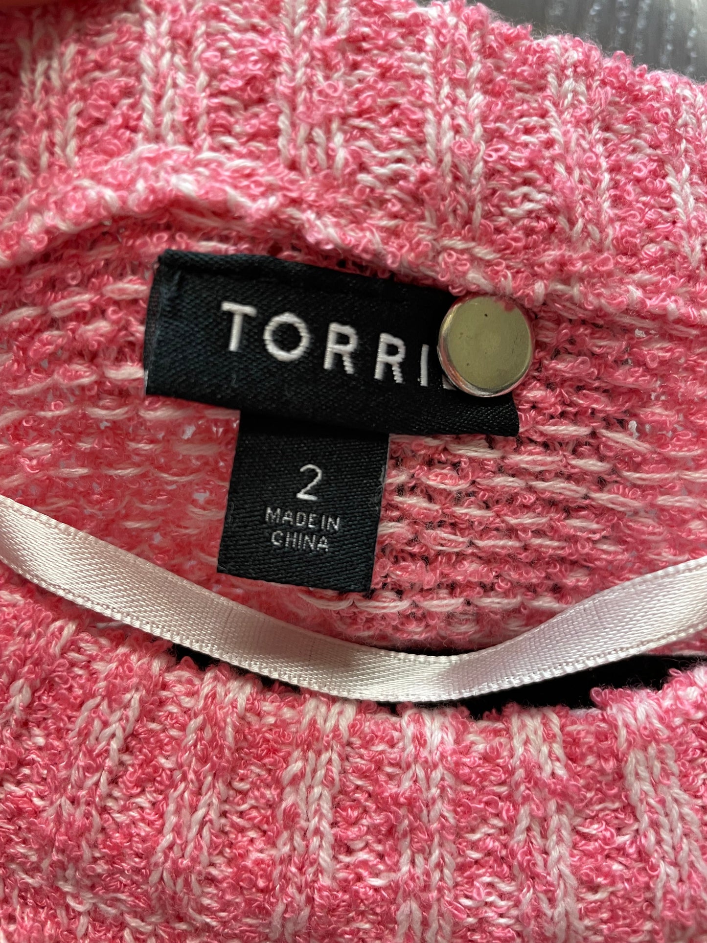 Sweater By Torrid In Pink, Size: 1x