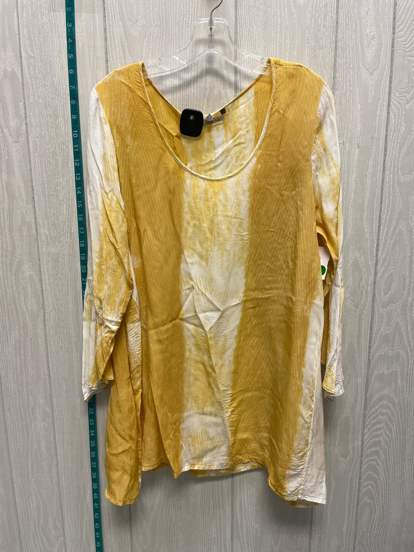 Gold Tunic 3/4 Sleeve Soft Surroundings, Size L