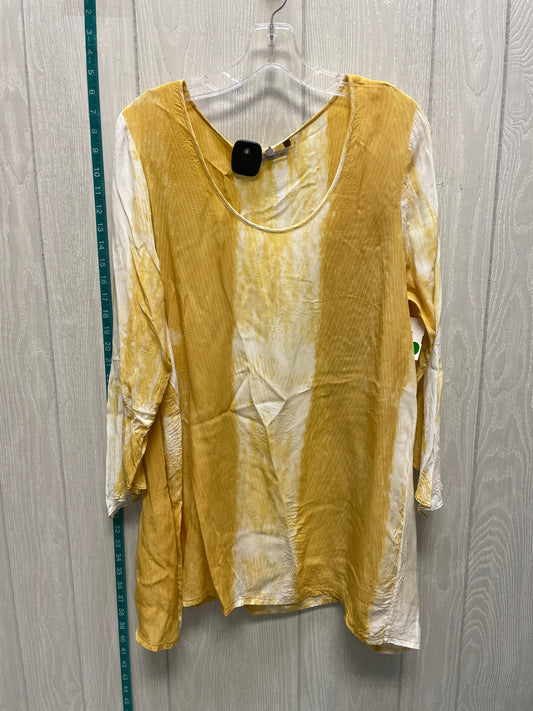 Gold Tunic 3/4 Sleeve Soft Surroundings, Size L