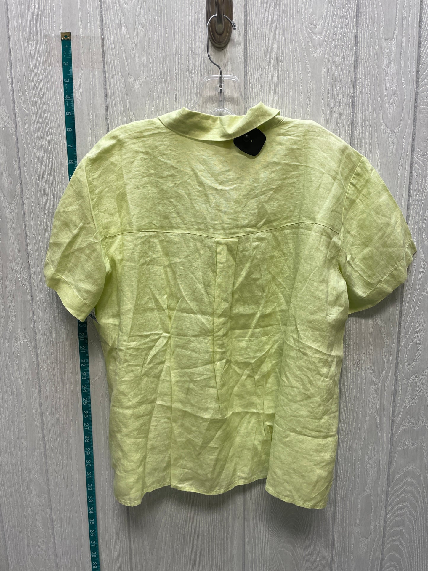 Green Top Short Sleeve Eileen Fisher, Size L